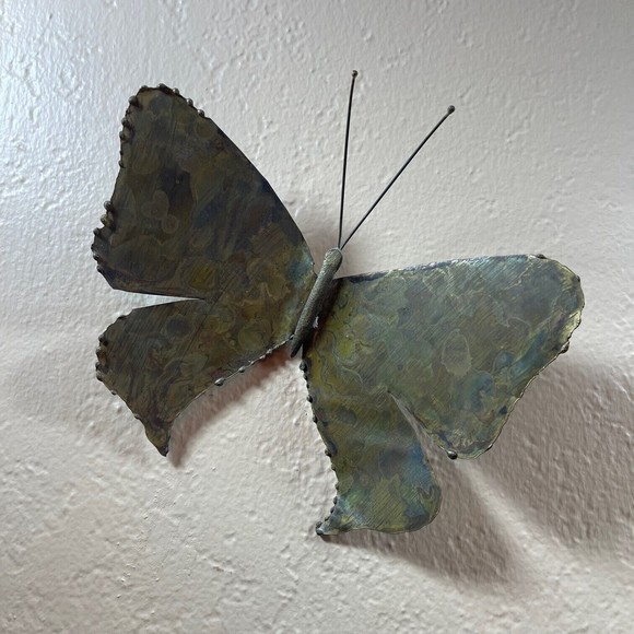 Wall Decor Vintage Mcm Brass Butterfly Wall Decor Art Mid Century